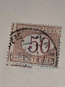Vintage Italy 50c Stamp Used - #F656 - Picture 1 of 2