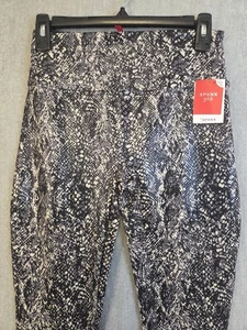 Spanx Leggings Girls XL 14-16 Gray Snake Shiny Faux Leather Skinny Non Shaping - Picture 1 of 11