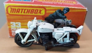 Matchbox  1-75  # 33 Police Motor Cycle, in Repro-Box | aus Opas Sammlung - Bild 1 von 6