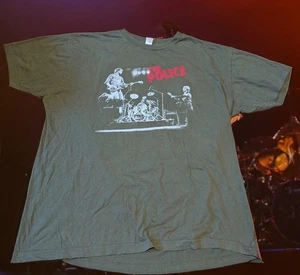 The Police - 2007-2008 Konzert Tour - grünes T-SHIRT Größe Erwachsene XXL - Bild 1 von 3