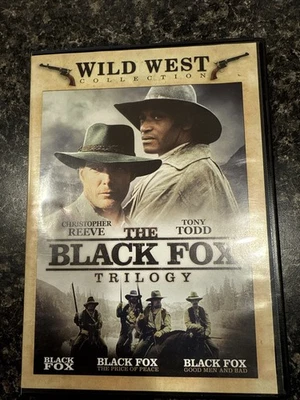 The Black Fox Trilogy Christopher Reeve Tony Todd Western Wild West 2 Disc Set - Image 1 of 4