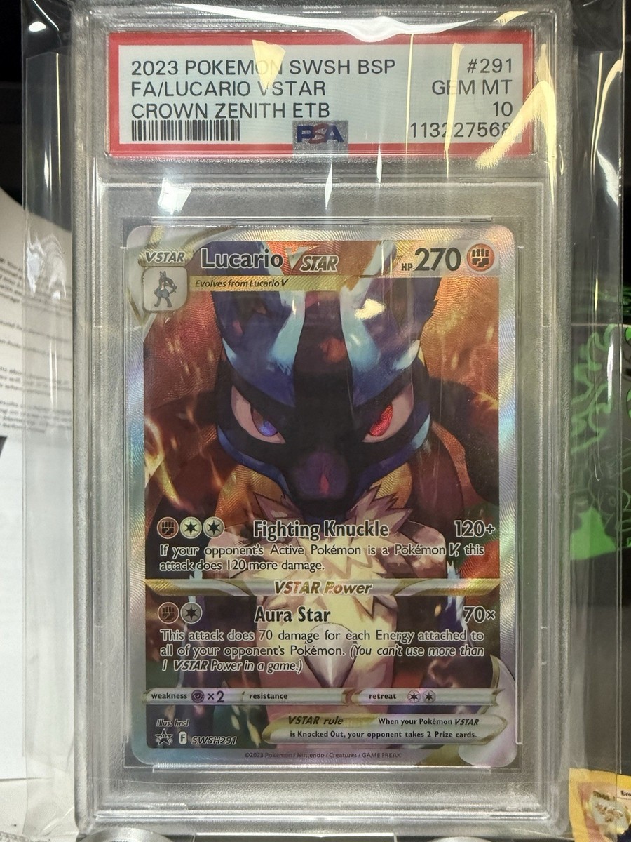 Lucario Pokémon TCG Professional Sports Authenticator (PSA