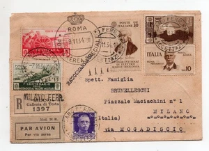 POSTFLUG ROM MOGADISCHU - Einschreiben mit Lire 10 P. A. - Jahrgang 1934 - Bild 1 von 4