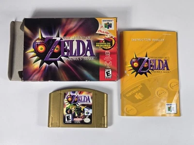 Legend of Zelda Majora's Mask Edición Coleccionista Nintendo 64 Caja Completa Cib Foto 1 de 4