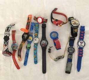 Lote De Relojes De Pulsera De Colección Cultura Pop Superman Mario Transformers Niños Hot Wheels - Imagen 1 de 8