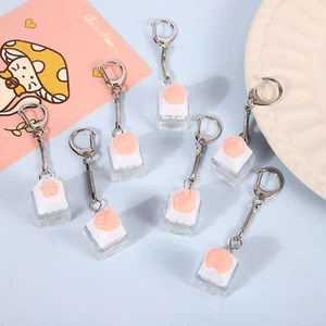 Soft Fingertip Decompression Toy Keys Silicone Key Ring Keyboard Tapping - Photo 1 sur 11
