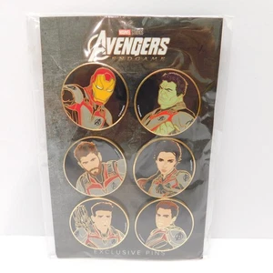 Marvel Studios AVENGERS ENDGAME Exclusive Pins, Set Of 6 Disney Movie Club - New - Picture 1 of 5