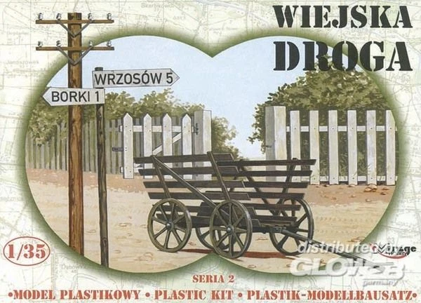 Mirage Panier Clôture Mât Électrique Signpost Chariot de Foin Modèle-kit 1:3 5 - Photo 1/1