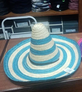 1 cappello sombrero diametro 50 cm scudetto bandiera napoli maradona messicano - Foto 1 di 1