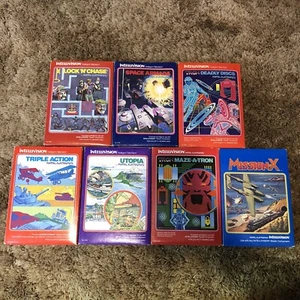 Intellivision Lot Utopia Lock N Chase Tron Deadly Discs Maze-A-Tron Mission-X.. - Bild 1 von 23
