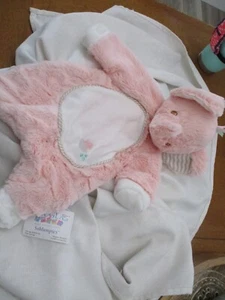 Douglas Baby Plush PINK ELEPHANT Sshlumpie Lovey Security Blanket Cuddle new - Picture 1 of 2