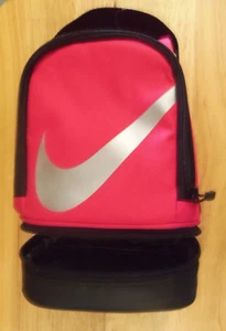 NIKE BIG SWOSH GIRLS INSULATED TWO COMPARTMENT LUNCH BOX TOTE BAG NWTS - Picture 1 of 2