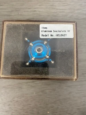Align HS1062T Aluminum Swashplate V2 (Blue) for Align T-Rex 450X AGNHS1062T - Image 1 of 2