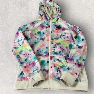 Burton Hoodie Snowboard Full Zip Girls XL Jacket Tie Dye Ski Snowboard T737 - Picture 1 of 10