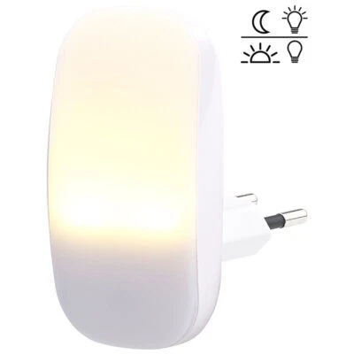 Lunartec Kompaktes LED-Steckdosen-Nachtlicht, Dämmerungssensor, 1 lm, 0,25 Watt