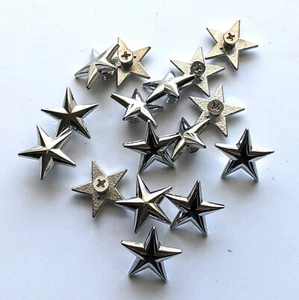 1" Silver Star Screwback Conchos (Pack Of 10) - Picture 1 of 1