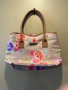 Tupperware Flowered Insulated Lunch Tote Bag Retired EUC LNC - Picture 1 of 4