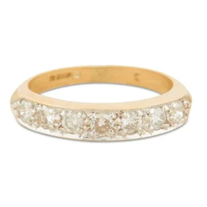 Diamond 18ct Gold 7 Stone Eternity Ring - Picture 1 of 9
