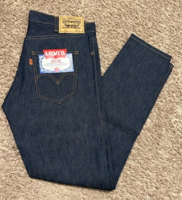 ROPA VINTAGE LEVI'S LVC 606 JEAN SUPER SLIMS HECHO EN EE. UU. RÍGIDO 30X32 0030 U48 Foto 1 de 4