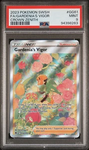 Pokemon SWSH Gardenia's Vigor Crown Zenith 2023 PSA 9 - Imagen 1 de 2
