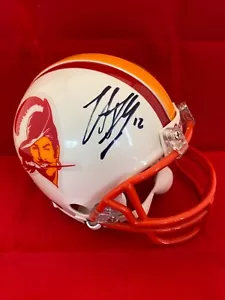 TRENT DILFER SIGNIERT THROBACK TAMPA BAY BUCCANEERS MINIHELM SELTEN PSA COA - Bild 1 von 2