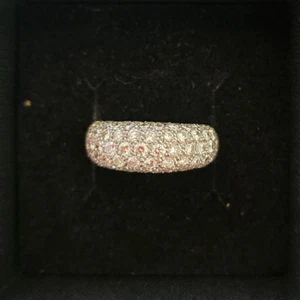 71 Genuine Diamond Pavé Set Domed Ring - Picture 1 of 5