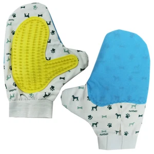 Guanto Spazzola Cani Gatti Rimuovi Peli Superflui Animali Massaggiante 3336 - Picture 1 of 1