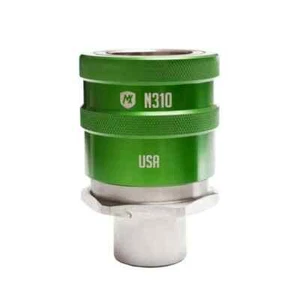 FAST FILL SYSTEMS N310P-1 Matrix High Flow 1" NPT Nozzle With Plug GREEN - Picture 1 of 1