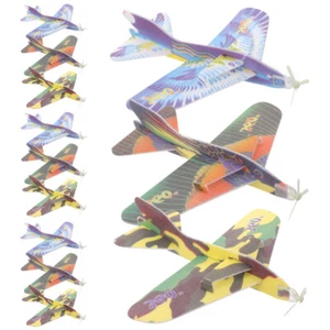 12pcs Glider Plane Airplane Catapult Airplane Flying Plane Toy - Afbeelding 1 van 12