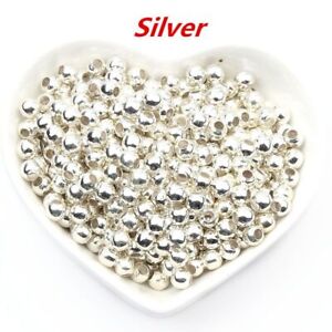 Loose Beads For Jewelry Making Spacer Metal Round Ball Beading Charms 10mm Clay