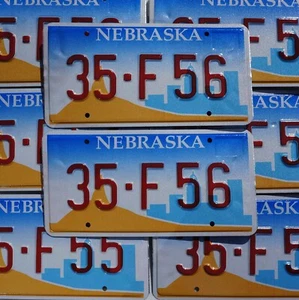 NEBRASKA LICENSE PLATE - NEBRASKA BLUE License Plates Tags - Picture 1 of 3