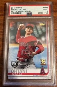 2019 Topps 150th Anniversary 600 Shohei Ohtani Los Angeles Angels PSA9 110681750 - Picture 1 of 2