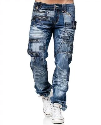 Pantalon jean homme KOSMO LUPO denim street style KM001 - Photo 1/4