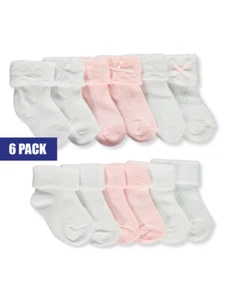 Koala Baby Baby Girls' 6-Pack Fancy Socks - Picture 1 of 3
