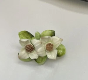Vintage Royal Adderley Floral Fine Porcelain Brooch Pin Jewelry - Picture 1 of 3