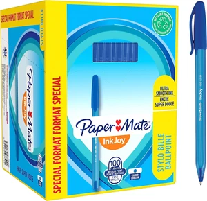 Paper Mate Inkjoy 100ST Ballpoint Pens Medium Point (1.0 Mm) Blue 100 Count - Picture 1 of 8