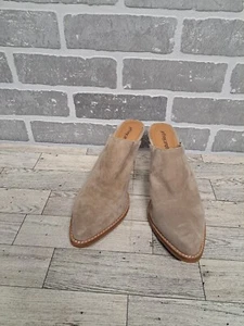 Jeffrey Campbell Suede, Leather Favela Booties, Mule,Heels Western, beige, 8.5 - Picture 1 of 13