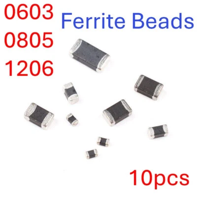 SMD Ferrite Beads 0402 0603 0805 1206 0Ω-2000Ω EMI Suppression Filter - Image 1 of 4