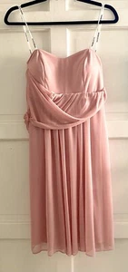 Beautiful David’s Bridal Strapless Lady’s Dress Size M Excellent New Condition! - Picture 1 of 7