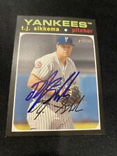 2020 HERITAGE MINOR TJ Sikkema New York Yankees Signed Auto #111