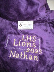 Sr Team 2023 Box, Personalized Senior Throw Blanket, Personalized Sr. Blanket - Picture 1 of 13