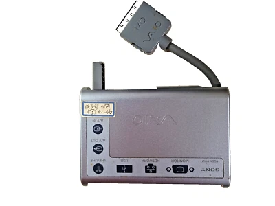 GENUINE OEM SONY PORT REPLICATOR PCGA-PRC1T NETWORK USB VGA AUDIO MADE IN JAPAN - Image 1 of 4