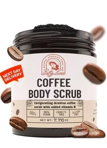 100% Natural Arabica Coffee Scrub with Organic Coffee Butter & Vit E - Best body - Picture 1 of 4