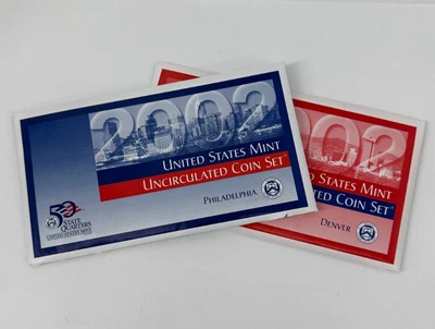 2002 United States Mint Uncirculated Coin Set Denver and Philadelphia - Image 1 of 3