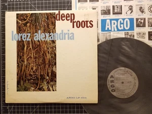 LOREZ ALEXANDRIA Deep Roots LP 1962 VG+/VG+ 1ST PRESS w/ INNER Argo VINYL Mono - Picture 1 of 6