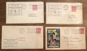 E4823: (4) US #682 FDC, Different Cachets, Cost: $195 - Picture 1 of 3
