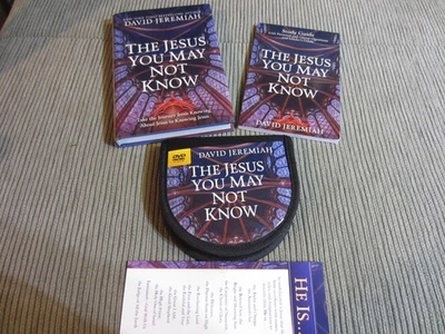 The Jesus You May Not Know by Dr. David Jeremiah DVDs/BOOK/STUDY GUIDE Like New - Image 1 of 4