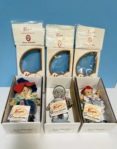 VTG Set Of 2002 Jesco Wizard Of Oz Kewpie Dolls~Scarecrow~Tinman & Dorothy~MINT! - Picture 1 of 13