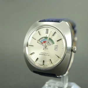 Vintage Certina Biostar Electronic 7501.001  1960s Meca Quartz Rare Silver Dial - Picture 1 of 13