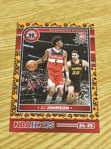 2025 Panini Haunted Hoops Orange Pumpkin #242 AJ Johnson - Bild 1 von 2